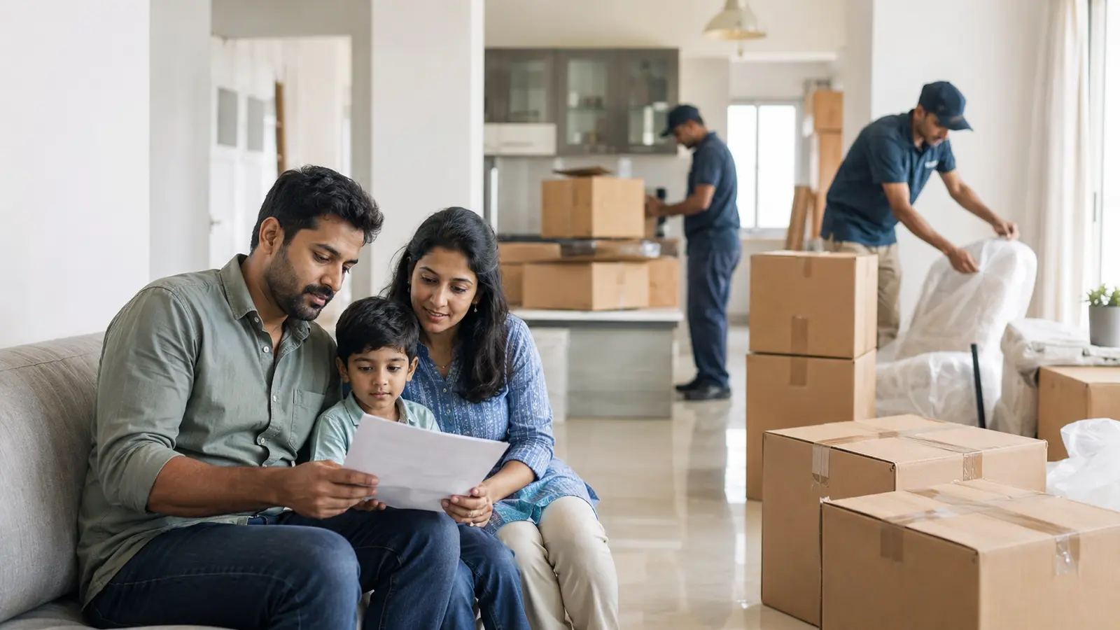 Home shifting checklist for a family moving within Hyderabad