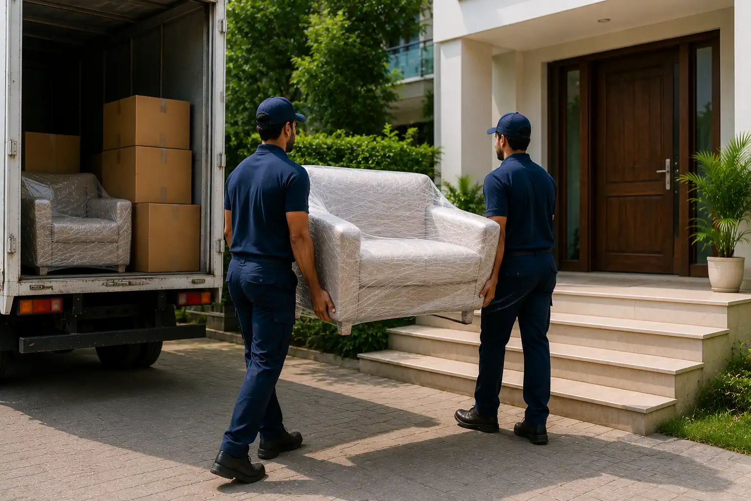 Professional mover packing household items safely in Hyderabad