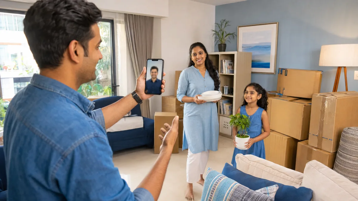 WhatsApp video survey for an accurate moving quotation in Hyderabad