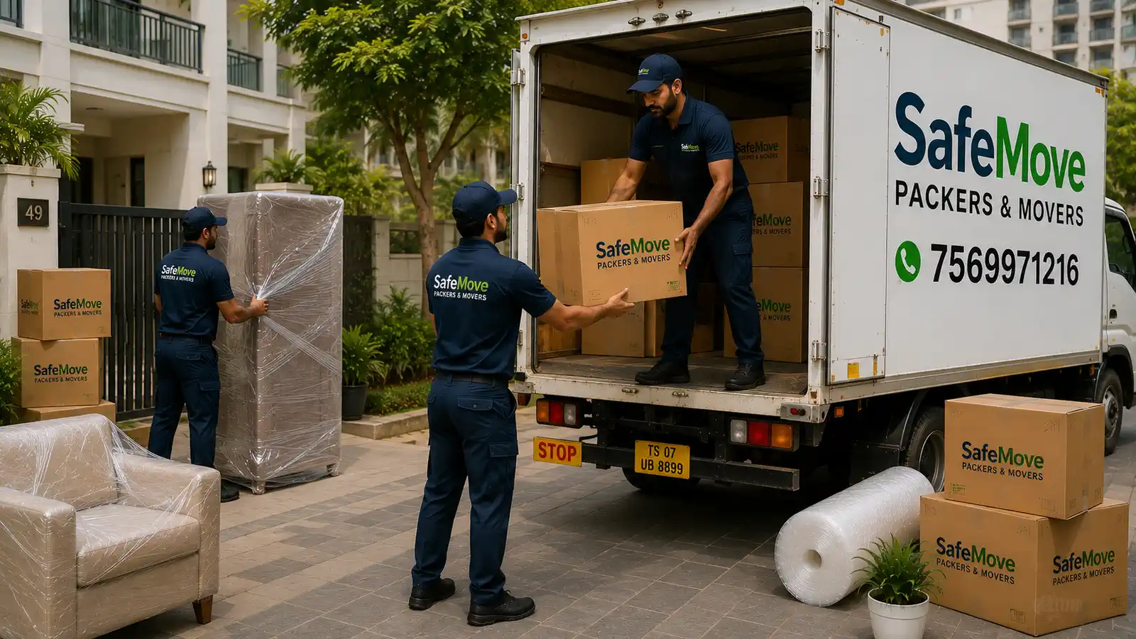 Local packing and moving service in Miyapur, Hyderabad